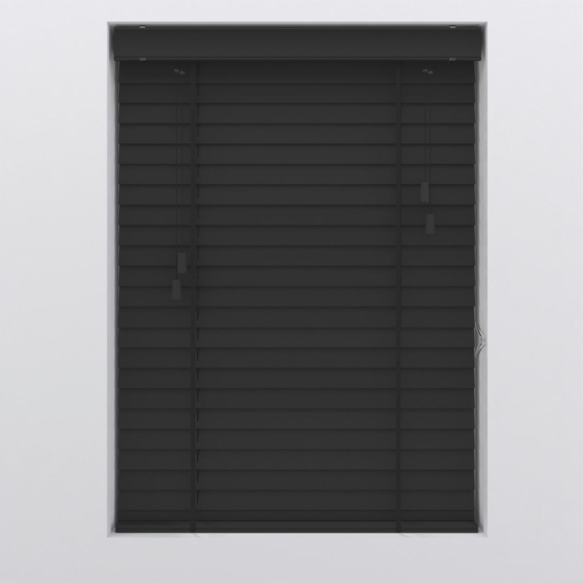 ŻALUZJA VENETIAN - czarny, Natur, drewno (90/130cm) - Homeware