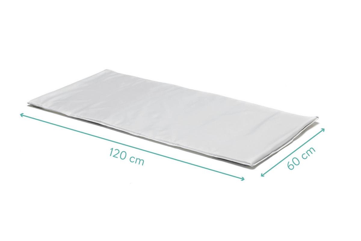 ŁÓŻKO TURYSTYCZNE 4059-07 NIZZA - szary, Basics, metal/tkanina (120/60cm) - Fillikid