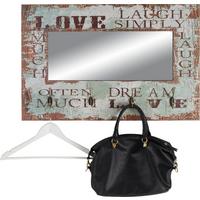 Zidno Ogledalo Simply 4 - višebojno, Lifestyle, drvo/metal (80/52/10cm) - Modern Living