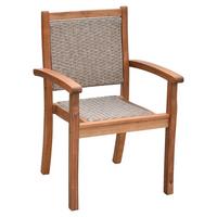 STAPELSTUHL CASTILLA - Naturfarben, MODERN, Holz/Kunststoff (58/88,5/57cm) - Gardenson