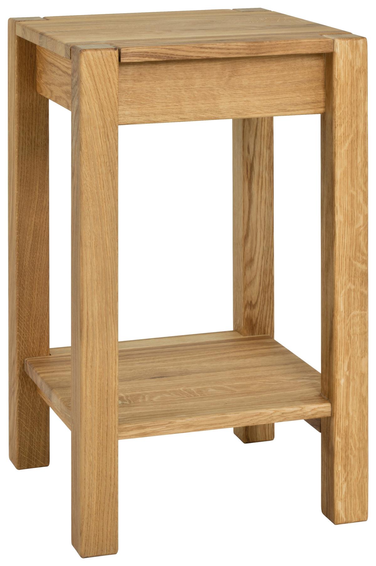 STOLIK BOCZNY TIZIO - kolor dębowy, Konventionell, drewno (35/35/60cm)