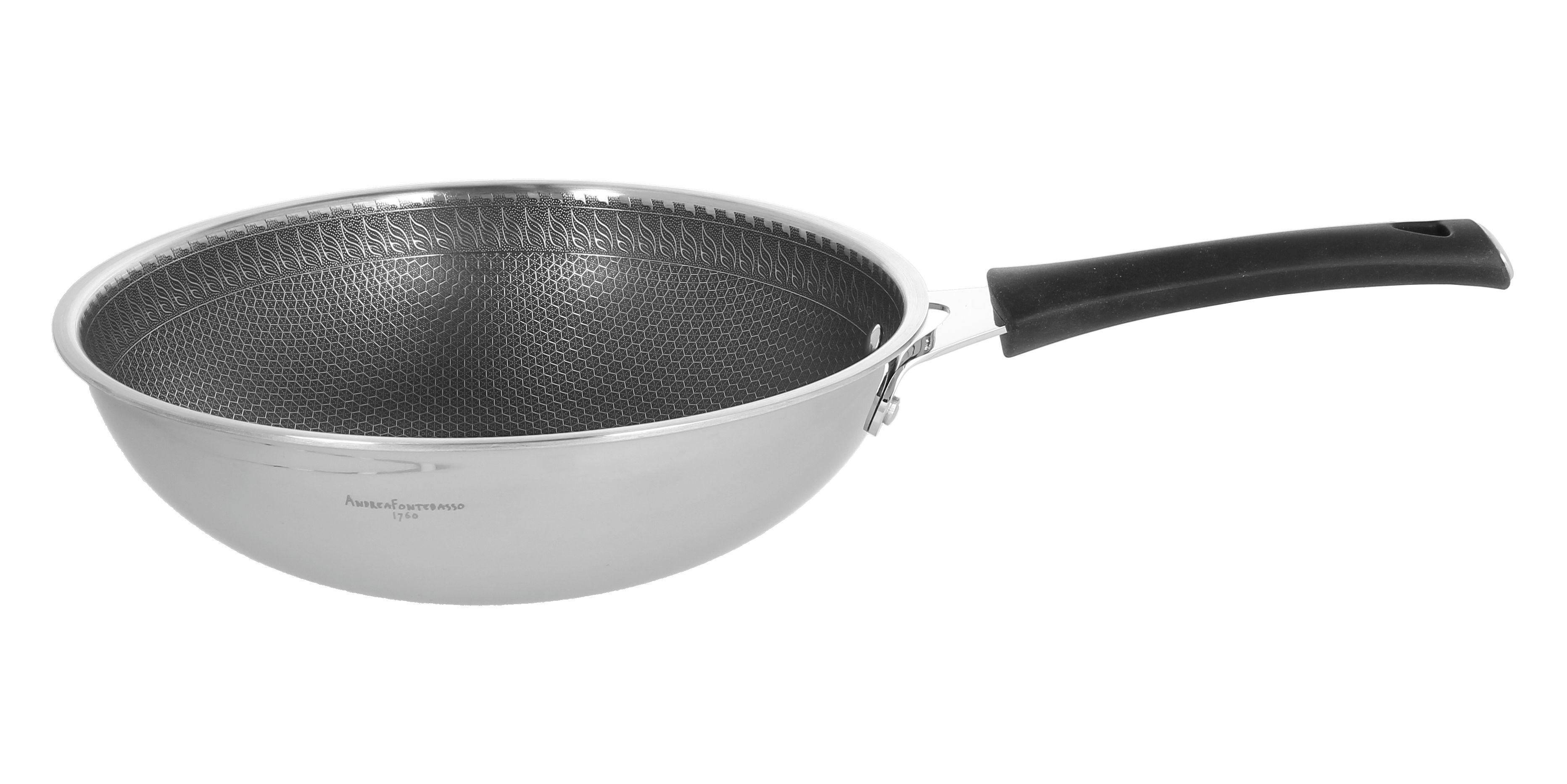 Wok Tava Luxury Design, 3,5l - srebrne boje, Basics, metal (8,5/28/28cm) - Tognana