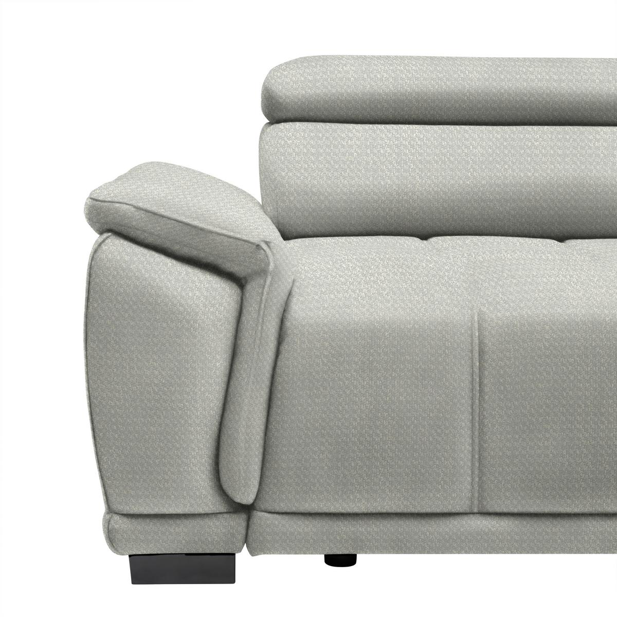 Ecksofa Gremoi Rechts Sandfarben - Sandfarben/Schwarz, MODERN, Kunststoff/Textil (283-206/77-100/106cm) - Premium Living