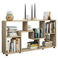 Regal Pintal, Hrast - črna/hrast sonoma, Konvencionalno, umetna masa/leseni material (117/62/20cm) - MID.YOU