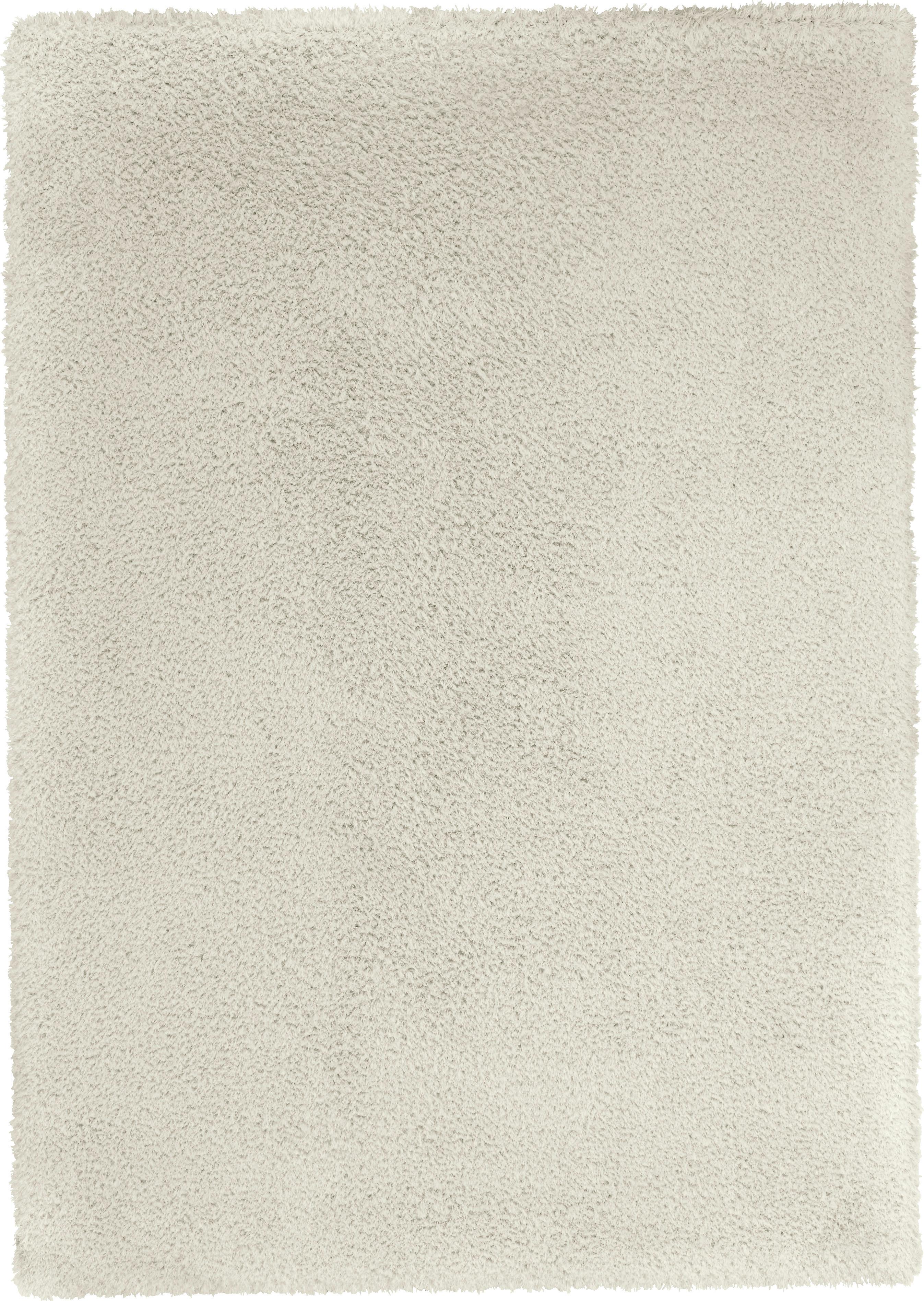 Shaggy Stefan in Weiß ca. 120x170cm - Weiß, MODERN, Textil (120/170cm) - Modern Living