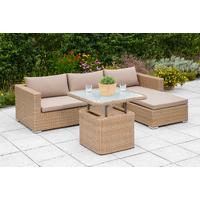 Lounge Garnitura Veneto, Blazine - naravne barve, Moderno, kovina/umetna masa (215/140cm) - Gardenson