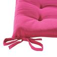 Sitzkissen Lola in Pink, ca. 40x40x2cm - Pink, Textil (40/40/2cm) - BASED