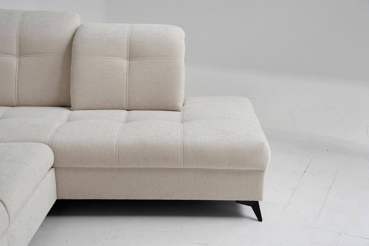 Sarokkanapé Sierra - bézs, Modern, textil (364/230cm) - Mömax