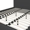 STOPPAD SÄNG ALBA - mörkgrå/svart, Modern, trä/textil (180/200cm) - Bessagi Home