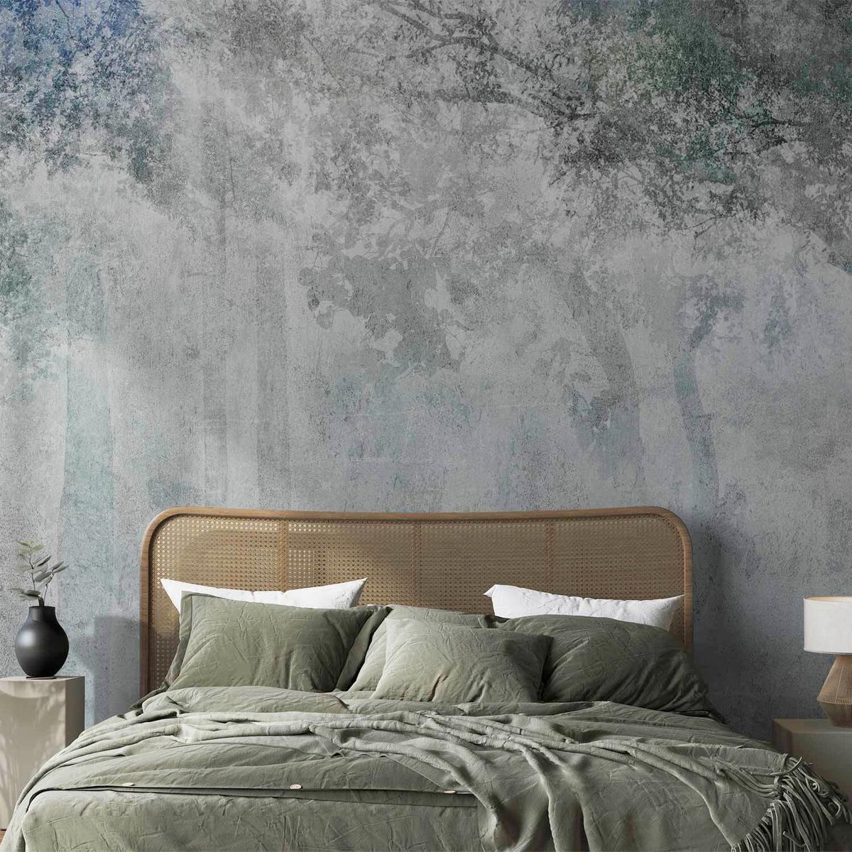 Fototapeta Echo Tree, 300x210cm - modra/siva, Trendi, tekstil (300/210cm) - artgeist