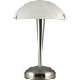 Tischleuchte Vinzenz, max. 40 Watt - Weiß/Nickelfarben, KONVENTIONELL, Glas/Metall (22/22/33cm) - Mömax modern living Tischleuchte Vinzenz, max. 40 Watt - Weiß/Nickelfarben, KONVENTIONELL, Glas/Metall (22/22/33cm) - Mömax modern living