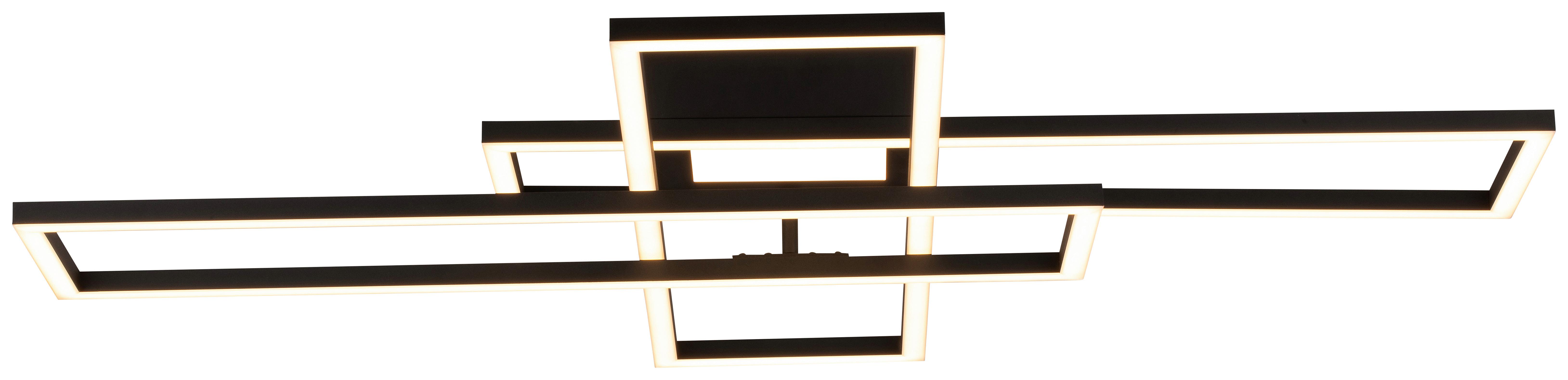 LED-TAKLAMPA FILM - svart, Modern, metall/plast (99,2/69,4/11,5cm) - Mömax