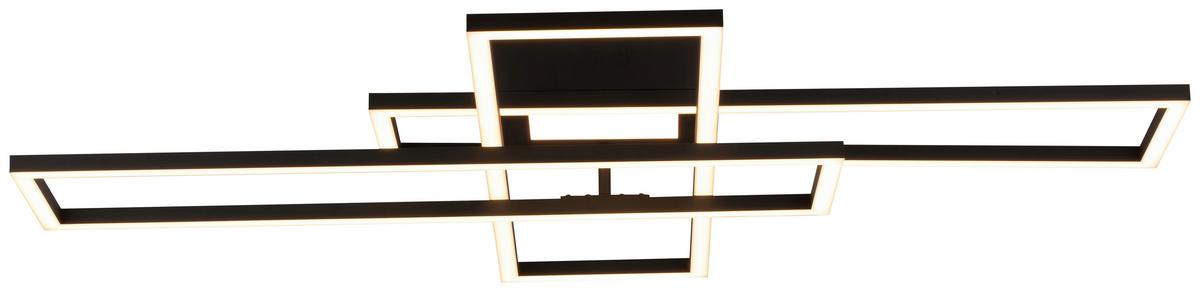 Plafonieră Film - negru, Modern, plastic/metal (99,2/69,4/11,5cm) - Mömax