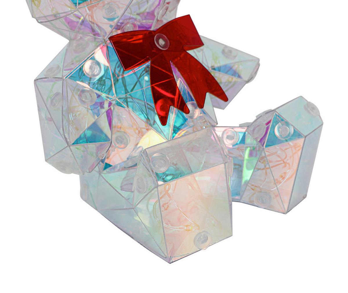 LED-Dekoleuchte Giga Pearl Effekt max. 1,6 Watt - Transparent/Rot, MODERN, Kunststoff (11/11,5/13,5cm) - Mömax