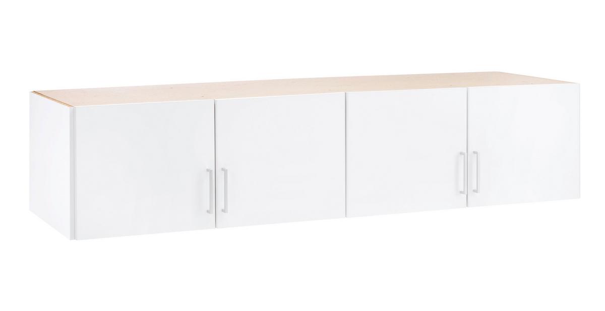 Nastavek Za Omaro Click, Bela - bela/barve aluminija, Konvencionalno, umetna masa/leseni material (179/40/58cm) - Mömax