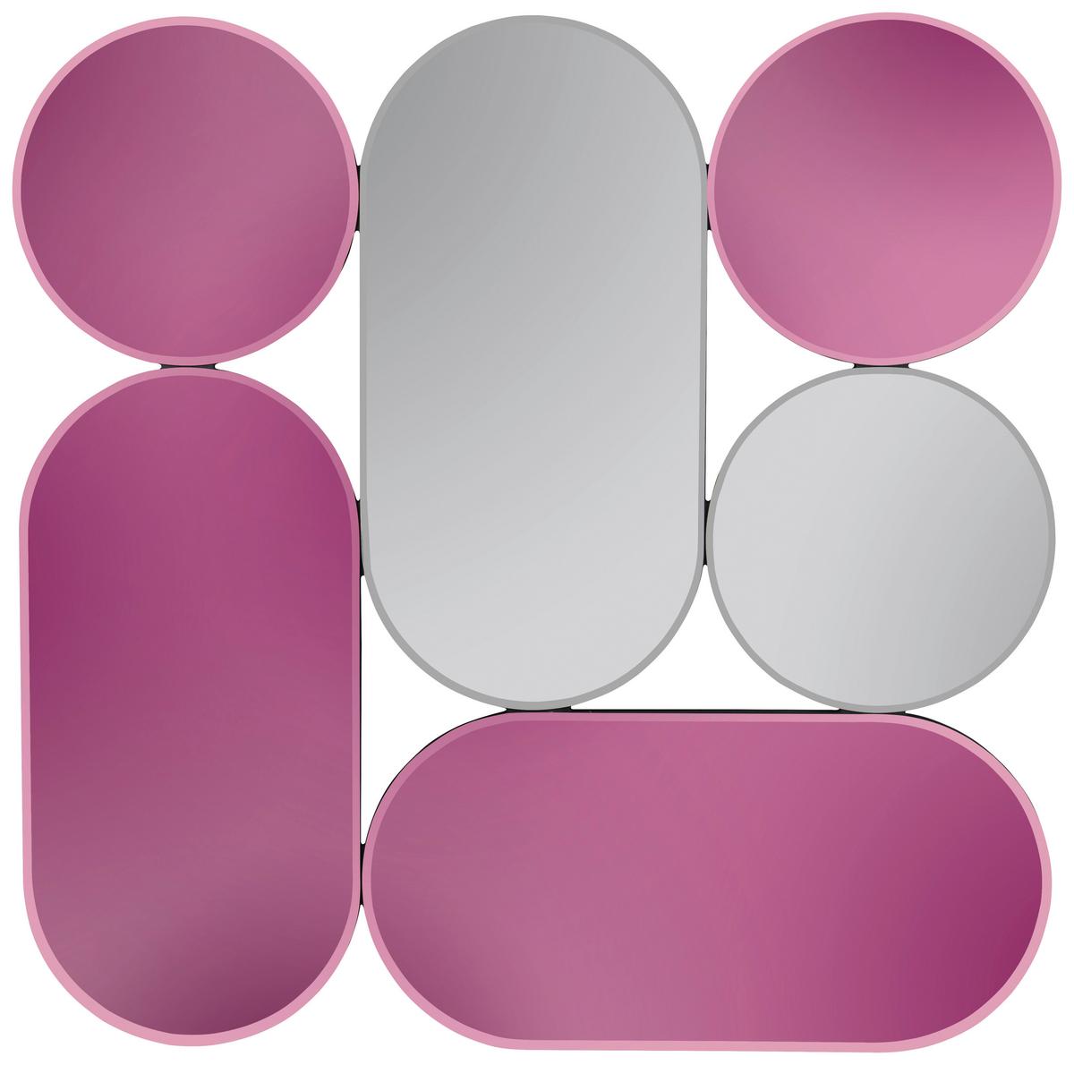 Dekor Tükör Flip-flop Shiny - színes, Modern, faalapú anyag/Üveg (90/90/2cm)