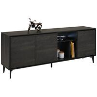Sideboard in Anthrazit - Schieferfarben/Anthrazit, Modern, Holzwerkstoff/Metall (183/71/40cm) - Premium Living