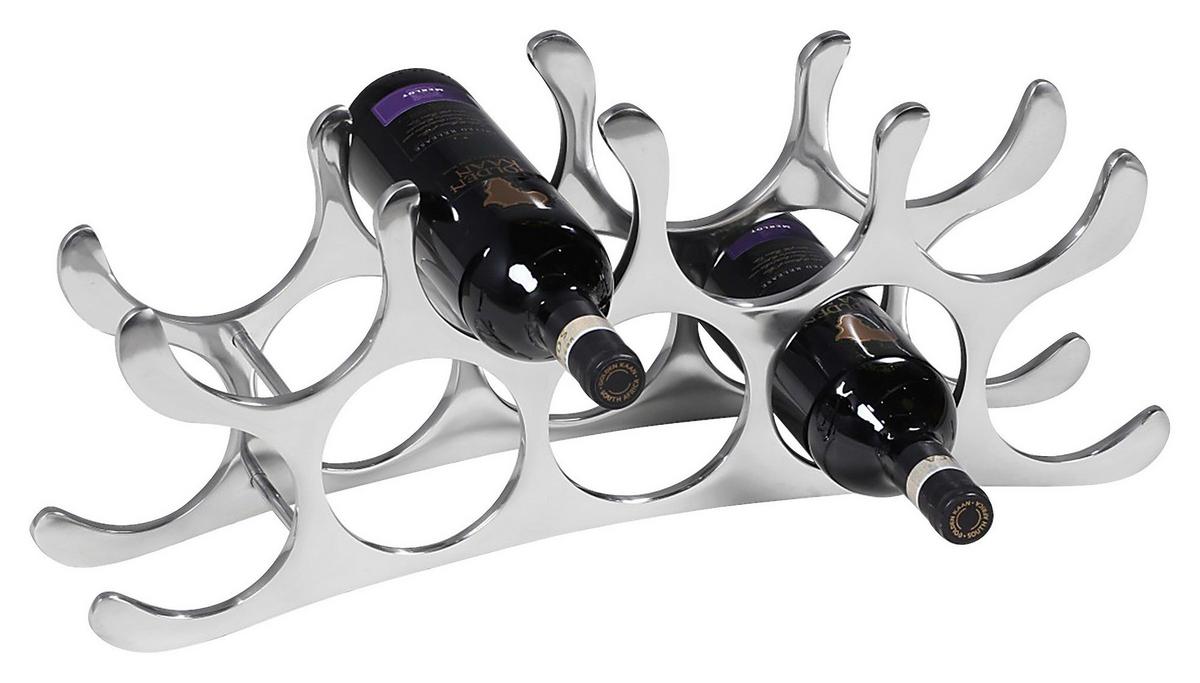 Stojalo Za Vino Wl1.677 - barve aluminija, Moderno, kovina (55/20/12cm) - MID.YOU