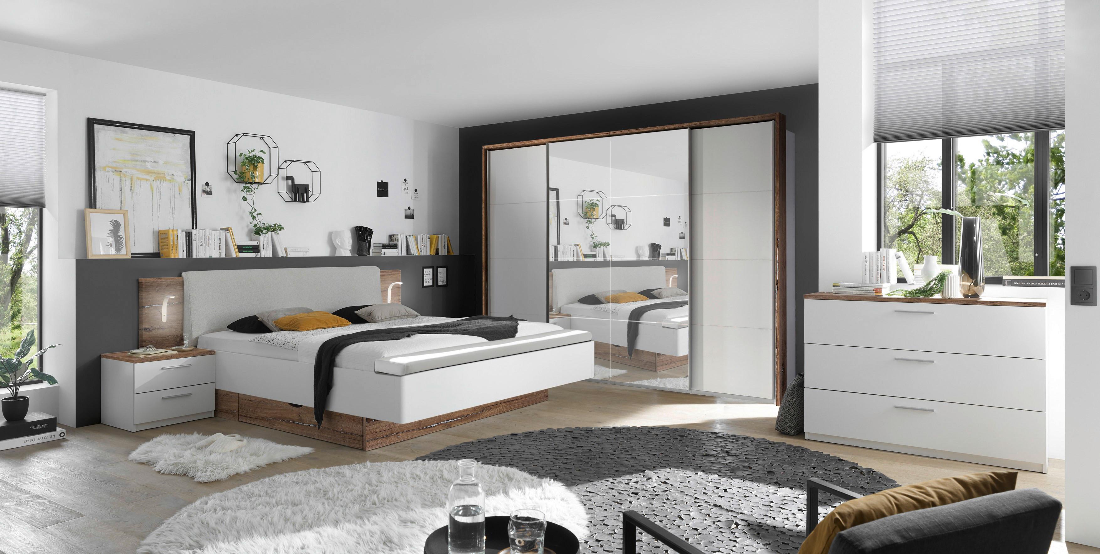 Ormar S Kliznim Vratima Synchro - bijela/boje aluminija, Konventionell, drvni materijal/metal (270/226/60cm) - Premium Living
