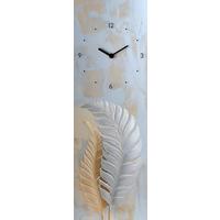 ZEGAR ŚCIENNY MU-PFK1036 - biały/różnokolorowy, Basics, szkło (20/60/3.1cm) - Euroart
