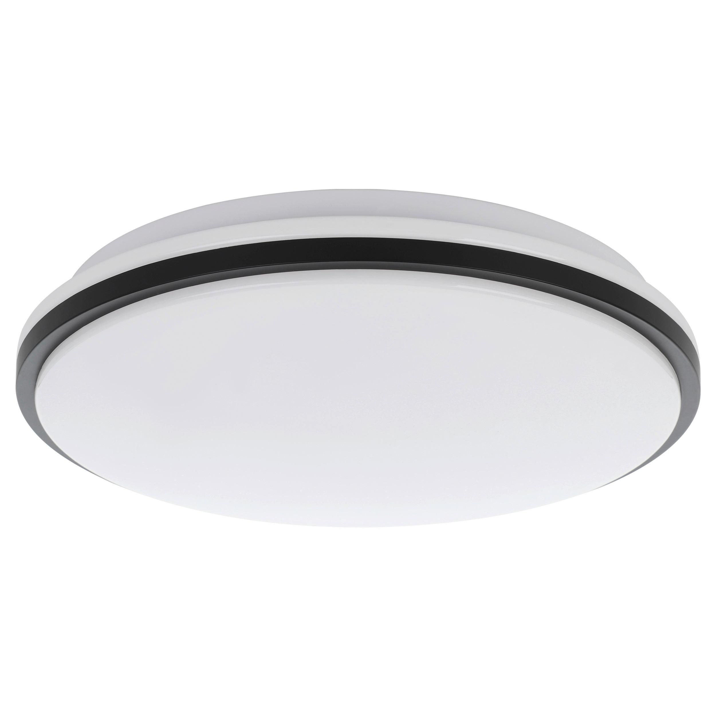 Led-wandleuchte Marunella-S Schwarz/weiss - Weiss/Schwarz, Basics, Kunststoff/Metall (34/6,5cm) - Eglo