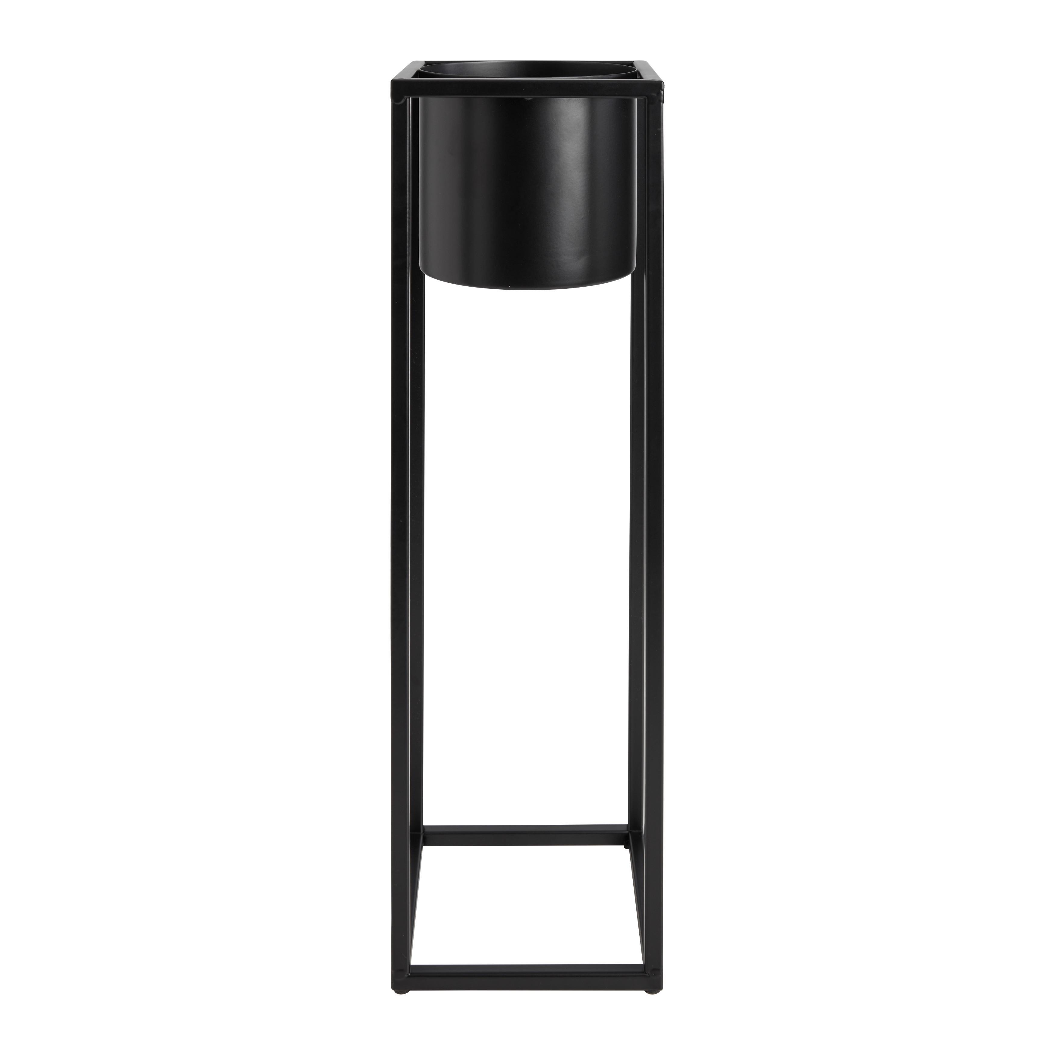 KRUKA OLE - svart, Modern, metall (15/50/15cm) - Mömax