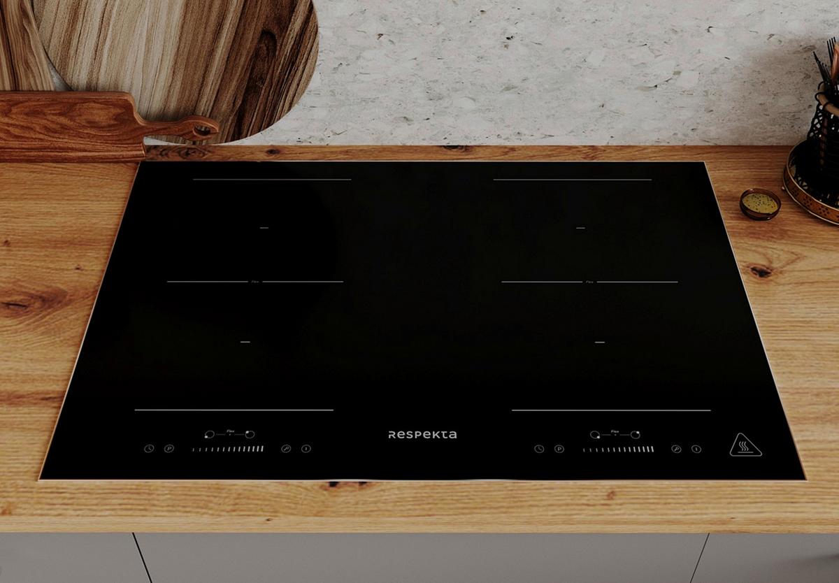 Set S Štedilnikom Aset121m8800i - črna, Basics, kovina/steklo (59,5/65,4/52,1cm) - Respekta