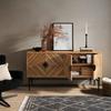 SIDEBOARD GATSBY - ljusbrun/svart, Lifestyle, metall/trä (175/90/45cm) - Mömax