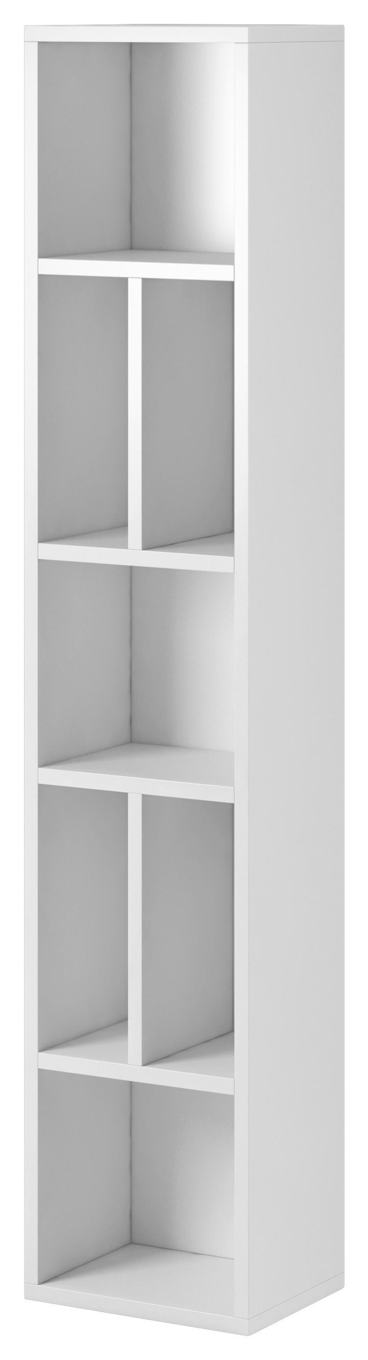 Falipolc Toledo - magasfényű fehér, Modern, faalapú anyag (32/159/25cm)