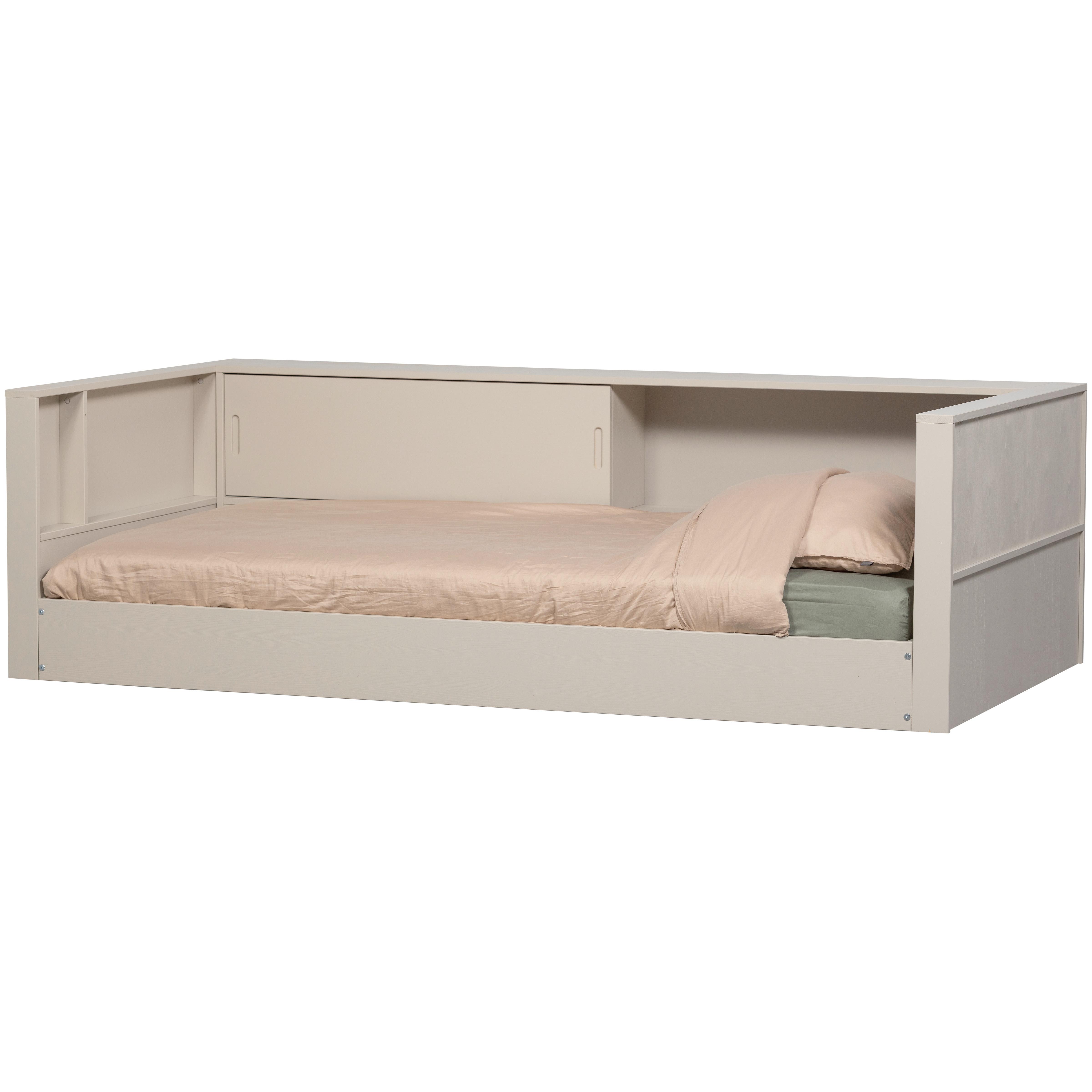 Bodenbett Carter Grau ca. 90x200 cm - Grau, Basics, Holz (90/200cm) - MID.YOU