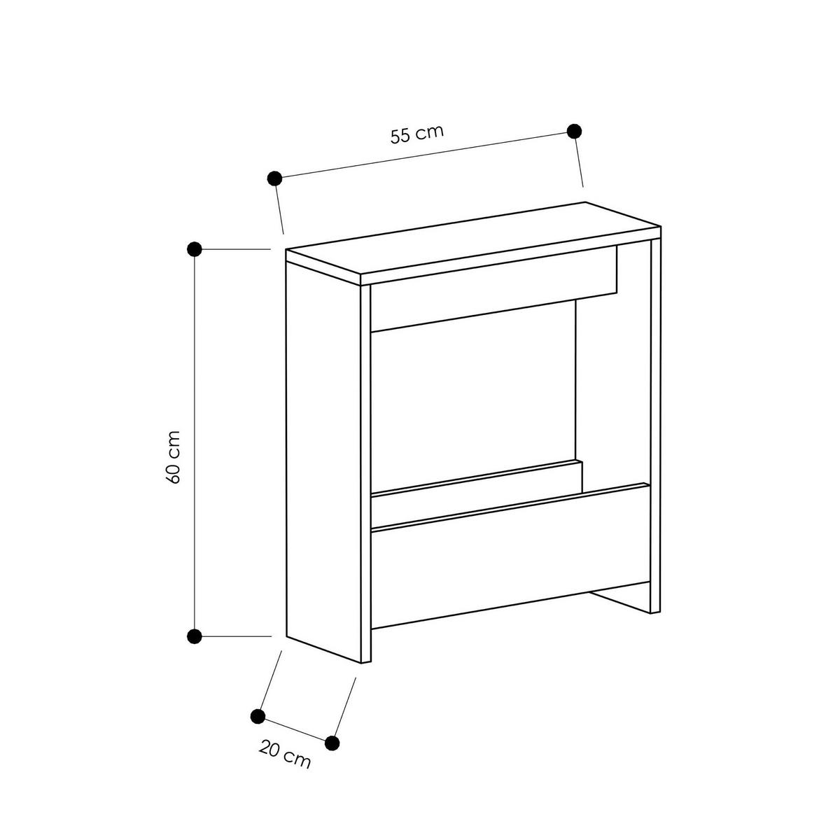 Mizica Simpi - bela, Design, leseni material (55/20/60cm) - Livetastic