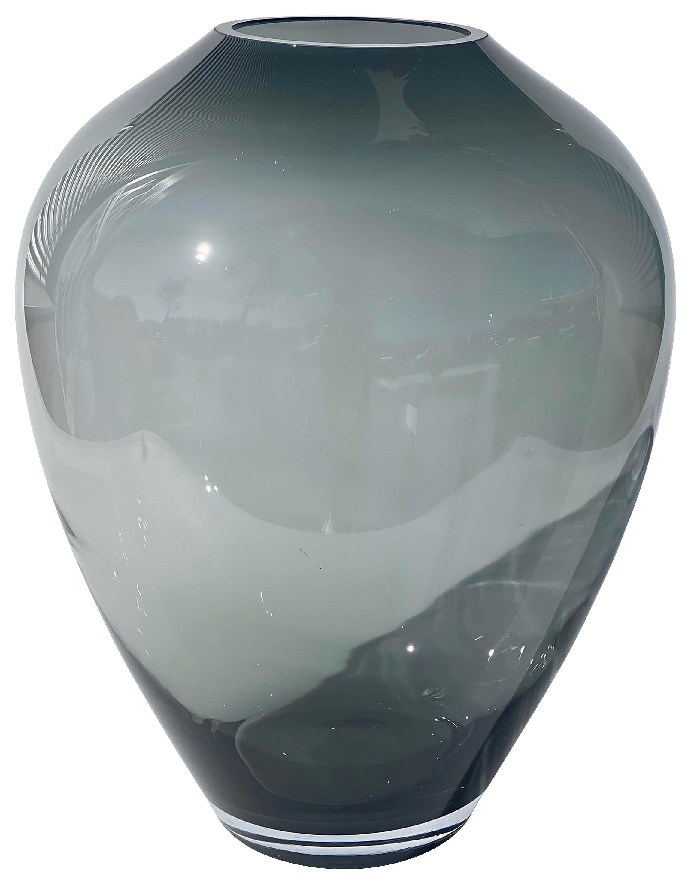 Vase Kander in Grau - Grau, MODERN, Glas (33,5/43cm) - Vase the World