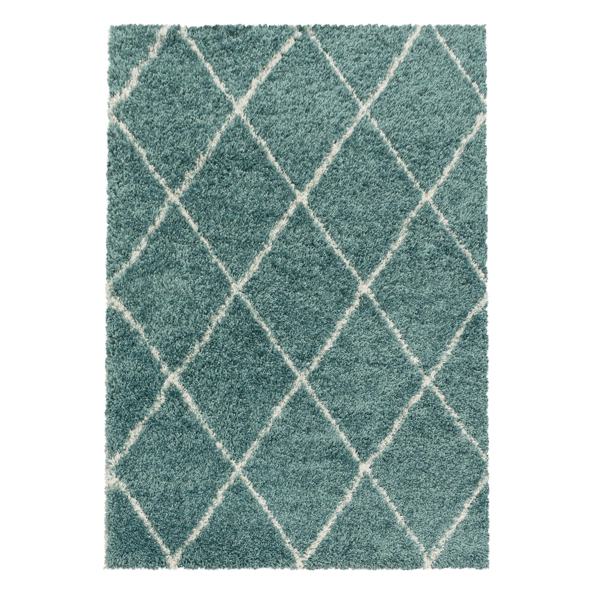 Hochflorteppich Alvor Blau ca. 140x200cm - Blau, Basics, Textil (140/200cm)