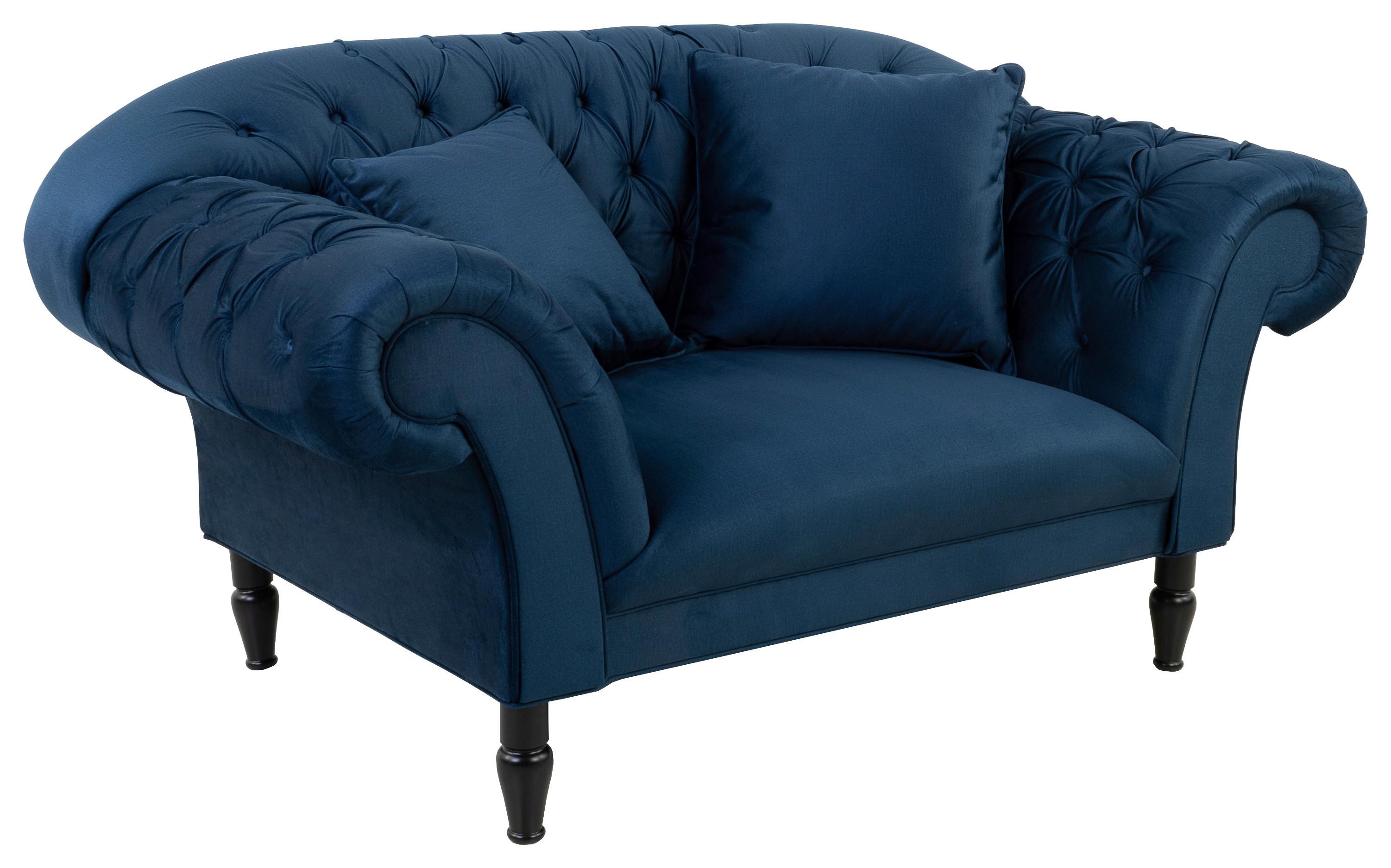 Fotoliu CUPIDO - albastru închis, Design, textil (180/94/103cm) - Mömax