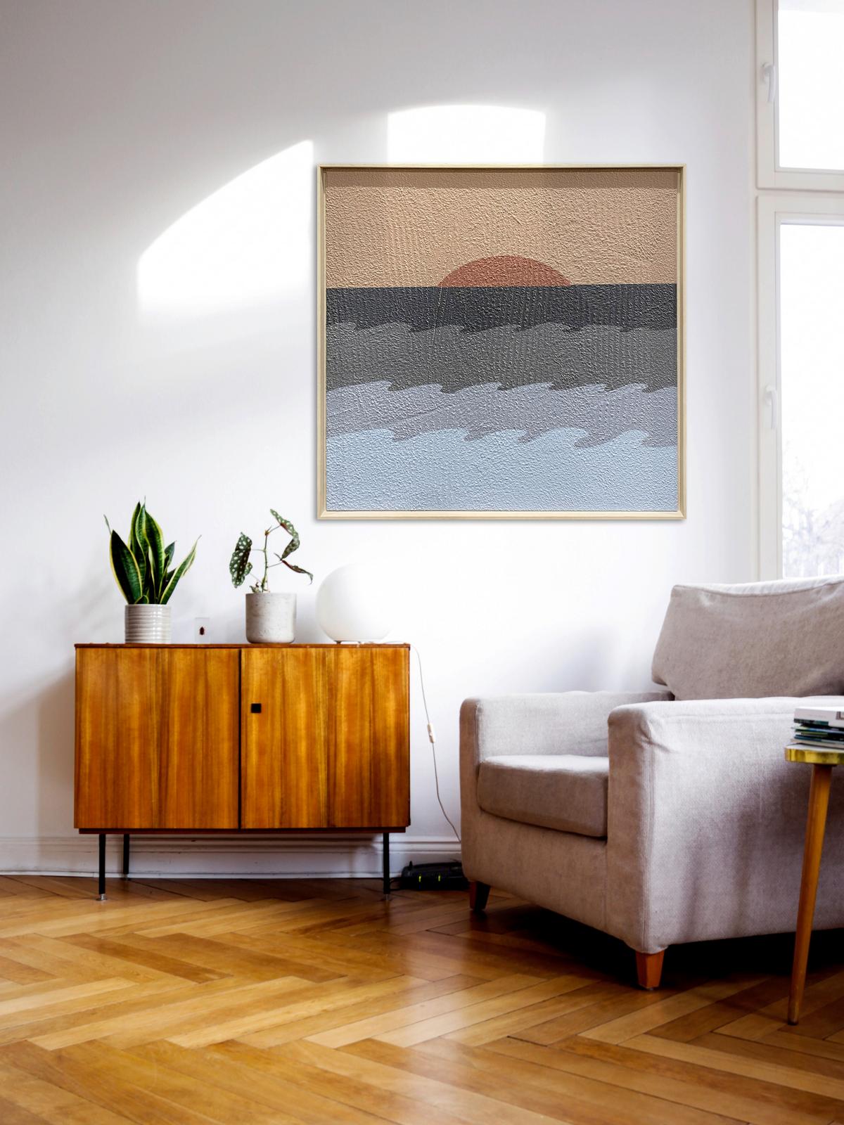 BILD ORIG-20-100X100-ARTSTR-ARBAKWW - Basics, Stein/Metall (100/100/10cm) - Wandkraft