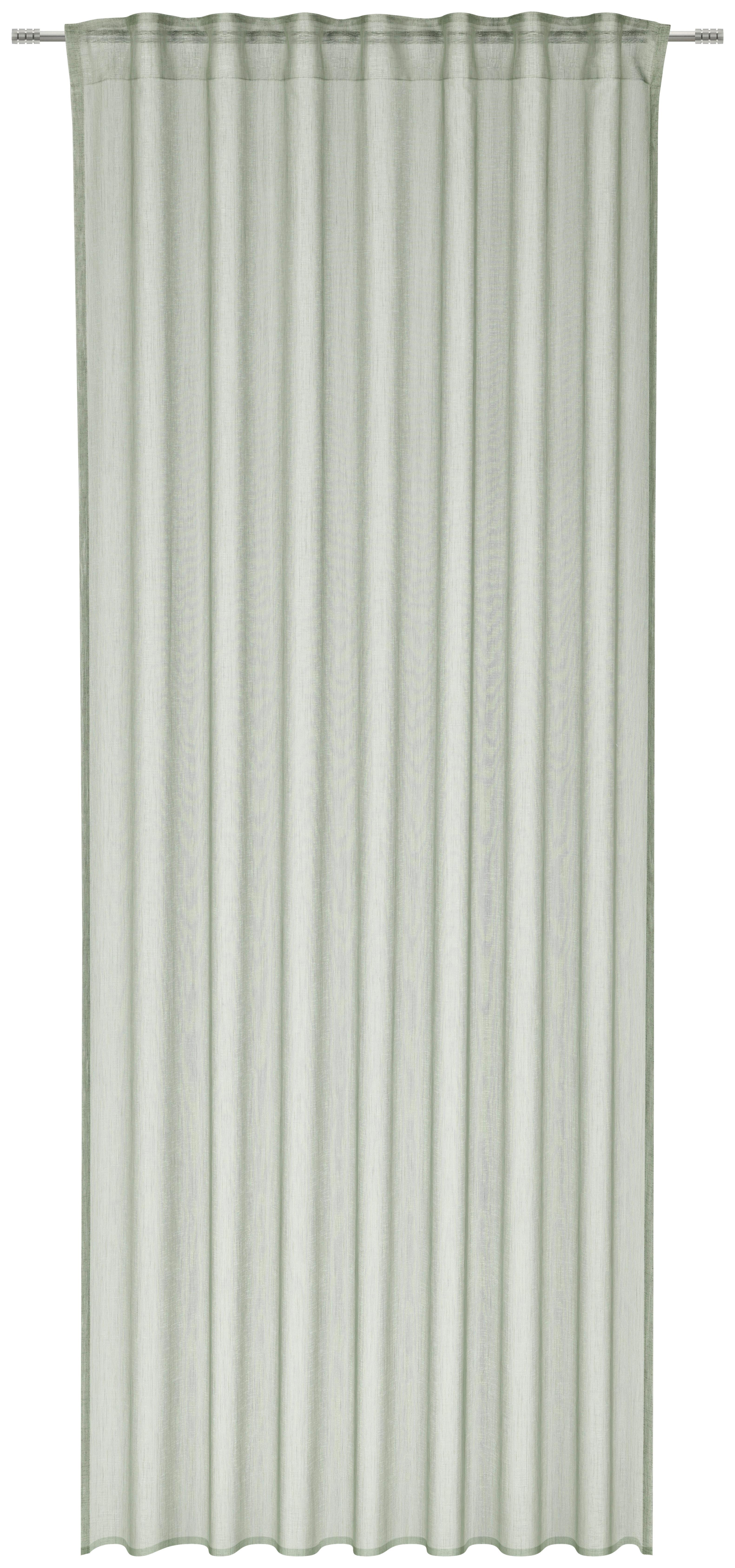 ZASŁONA GOTOWA ALINA - zielony, Basics, tkanina (140/245cm) - Esposa