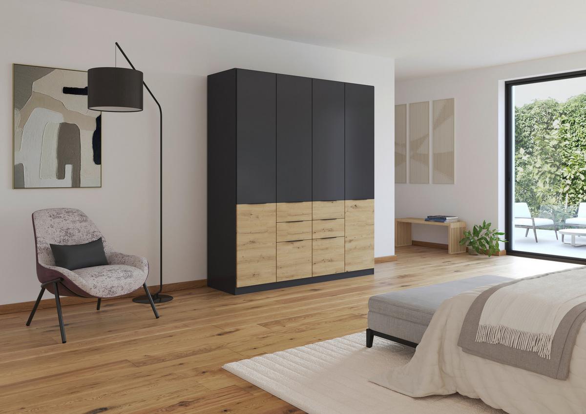 DULAP MAX-EXTRA - stejar Artisan/gri, Konventionell, material pe bază de lemn (181/210/54cm) - Modern Living