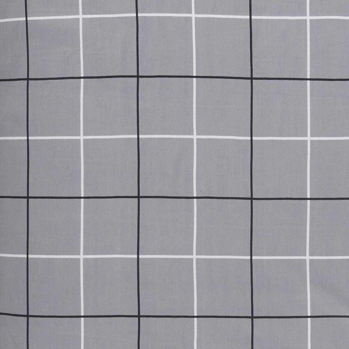 Bettwäsche Gitterkaro ca. 160x210cm - Grau, Modern, Textil (160/210cm) - Modern Living