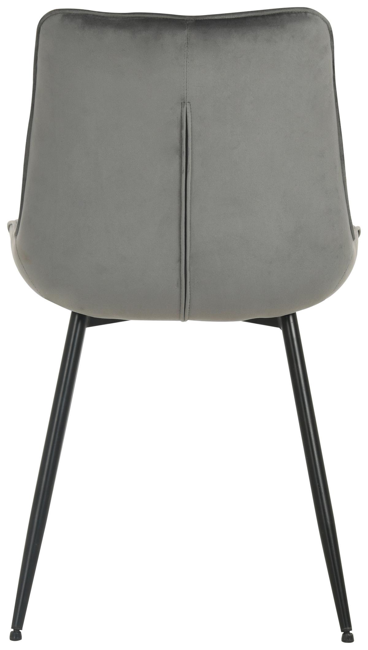 KRZESŁO RAVENNA - czarny/szary, Modern, metal/drewno (49/85/61cm) - MID.YOU