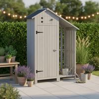 Căsuță de grădină Marianna - gri, Modern, lemn (131/180/54,3cm) - Bessagi Garden