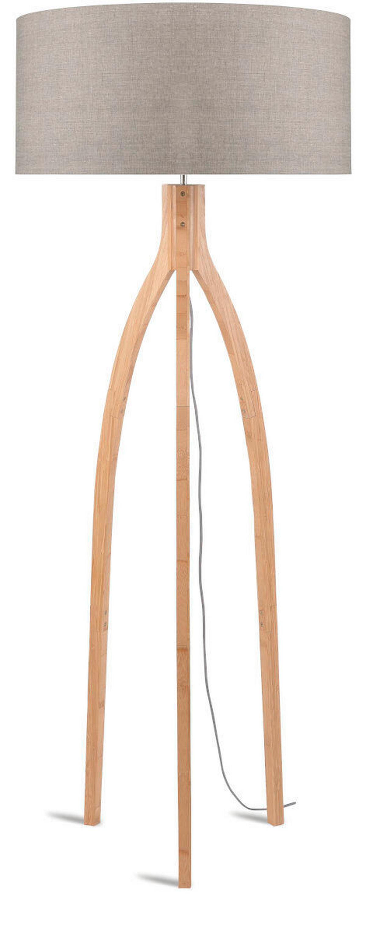 Stoječa Svetilka Anna, Naravna Barva, Bambus - naravne barve, Trend, tekstil/les (60/160cm) - Good & Mojo