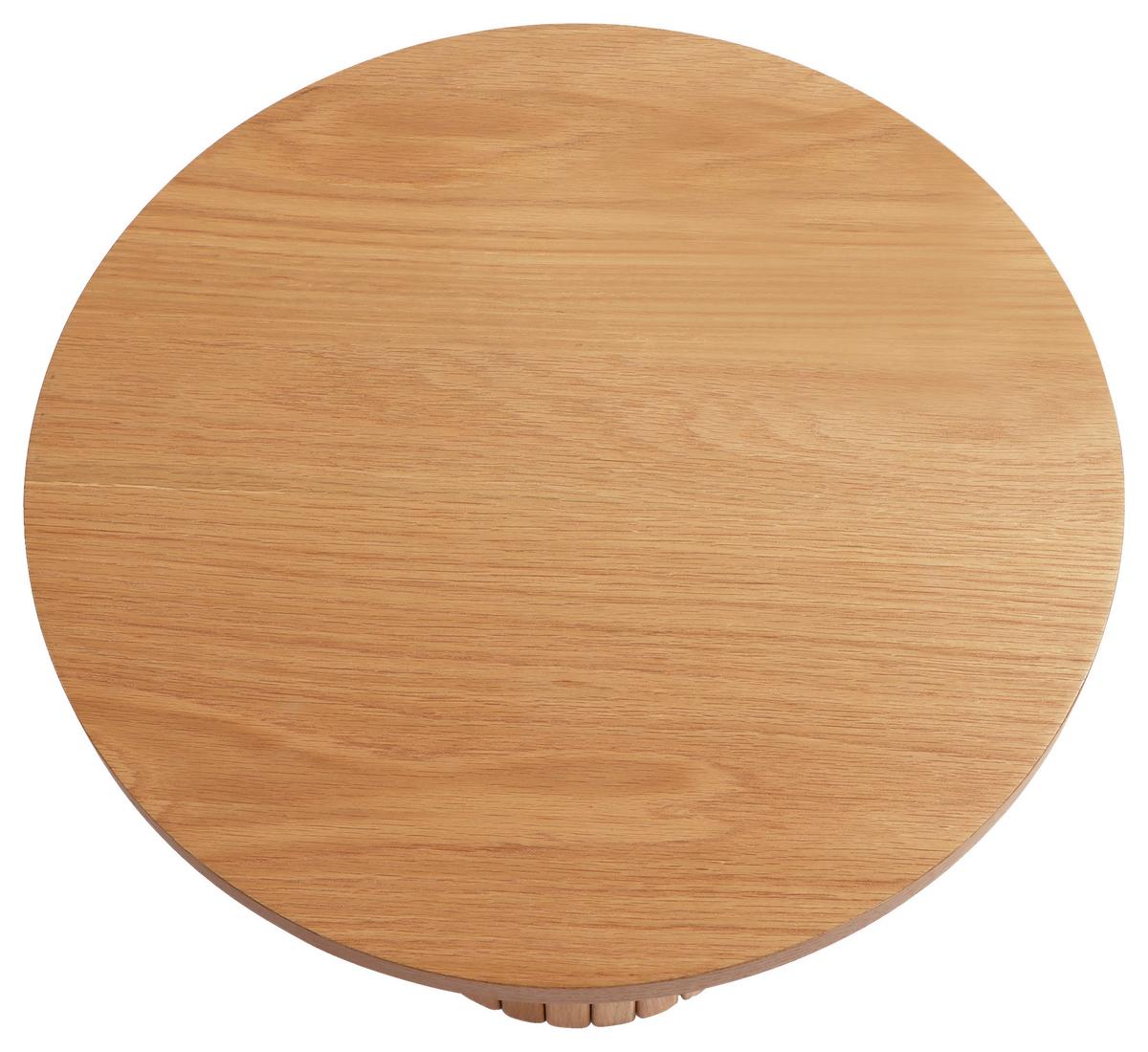 STOLIK BOCZNY PEDRO - kolor dębowy, Design, materiał drewnopochodny/drewno (50/50/40cm) - Xora