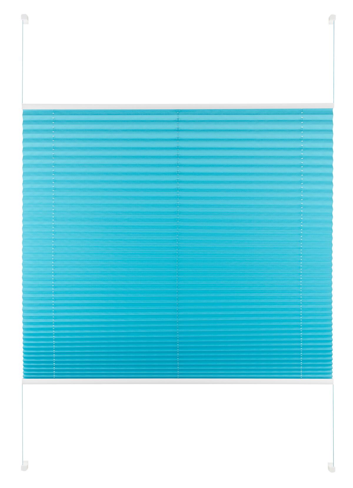 Plissee Free in Petrol ca. 100x130cm - Petrol, Textil (100/130cm) - Premium Living