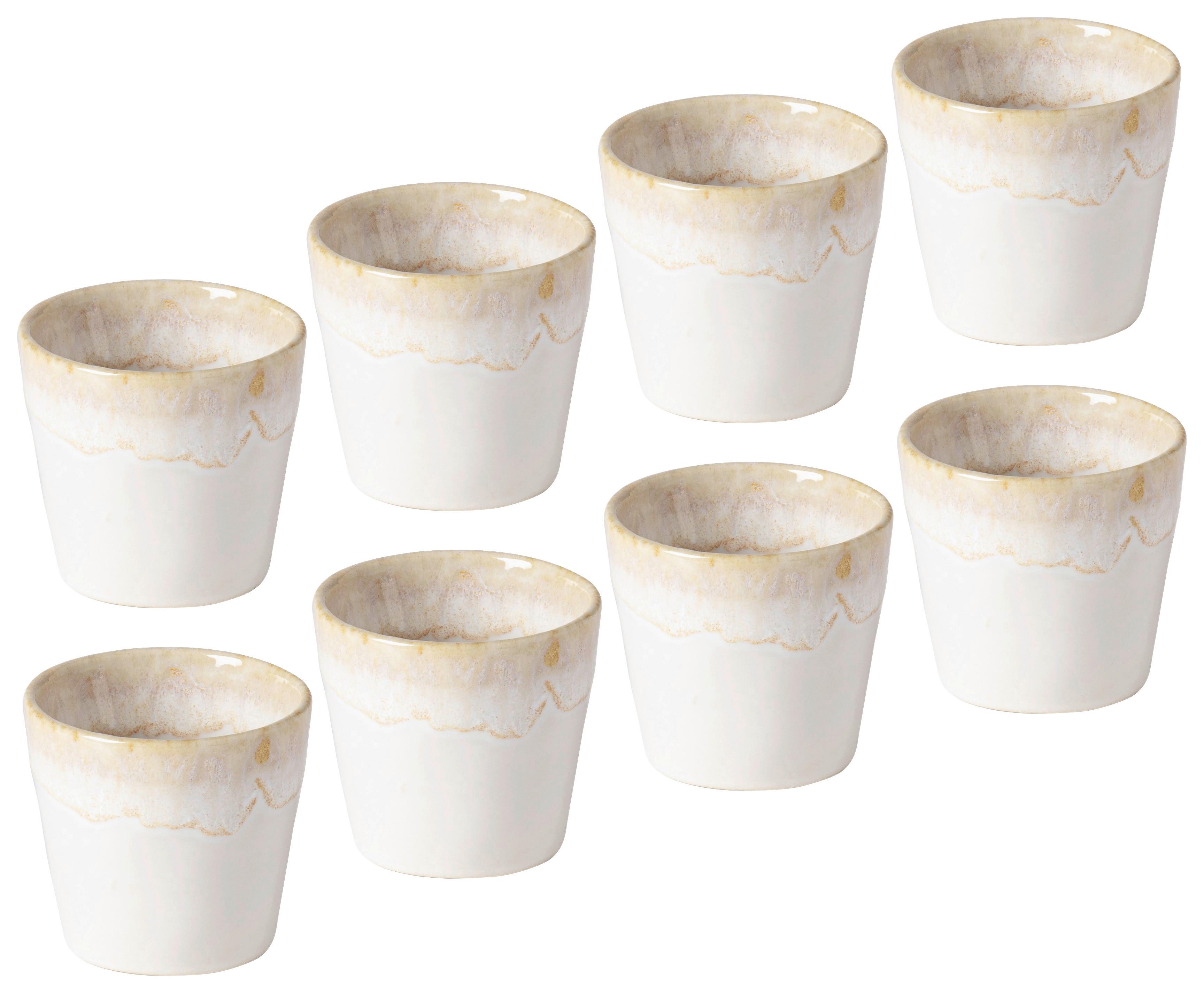 KOMPLET FILIŻANEK GRESPRESSO - biały, Basics, ceramika - Costa Nova