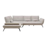 Wohnlandschaft Sandfarben/beige - Sandfarben/Beige, Modern, Holzwerkstoff/Textil (250/93/310cm) - Premium Living