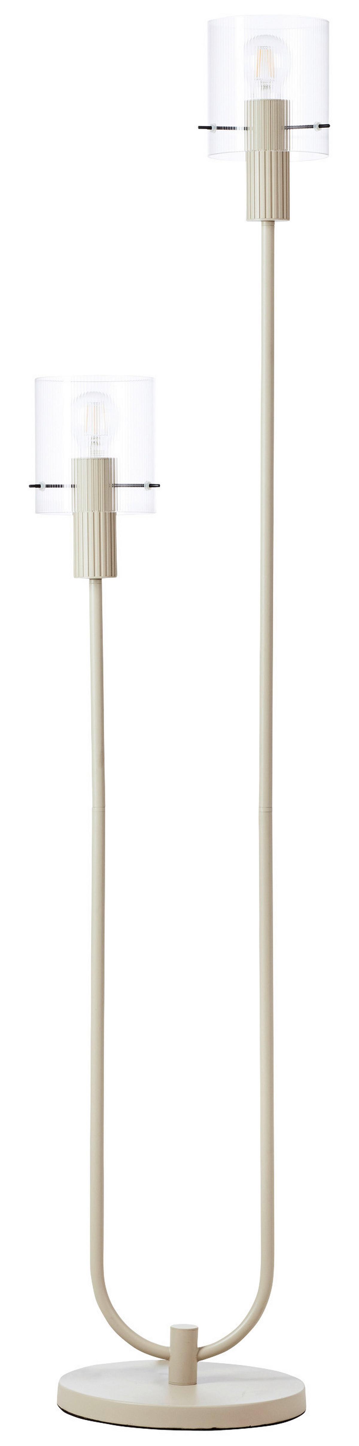 LAMPA STOJĄCA 70136A09 GÖTEBORG - beżowy/przezroczysty, Konventionell, metal/szkło (28/152cm) - Dieter Knoll