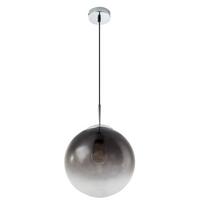 Viseča Svetilka 15862 - barve kroma/siva, Basics, kovina/steklo (25/120cm) - Globo