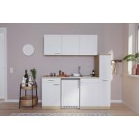 Kuhinjski Blok Z Aparati Luis, Barva Hrasta, Bela - barve hrasta/bela, Basics, umetna masa/leseni material (180cm) - Respekta