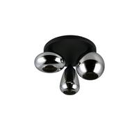 LAMPA SUFITOWA 617030332 LUMINA - czarny/czarny wysoki połysk, Trend, metal/szkło (48,5/24,5cm) - Trio Leuchten