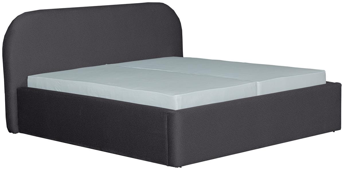 Oblazinjena Postelja - črna/antracit, Design, tekstil/les (180/200cm) - Mömax